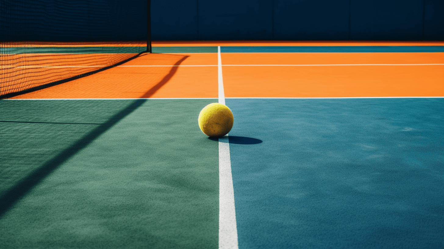 pickleball on tennis court